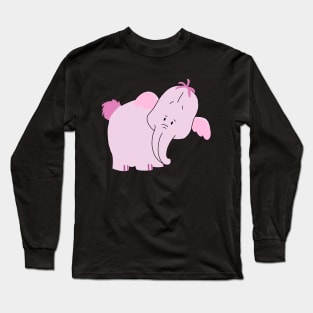 A Shy Elephant Long Sleeve T-Shirt